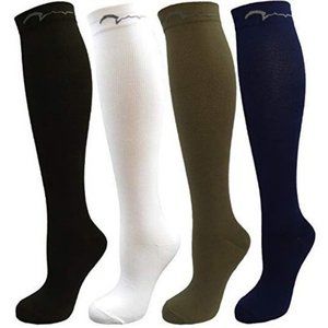 4 Pair Small Extra Soft Assorted Compression Socks